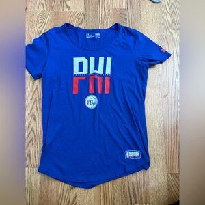 Philadelphia 76ers PHI tee shirt small
